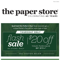 The Paper Store email thumbnail