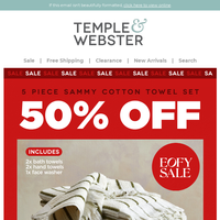 Temple & Webster email thumbnail