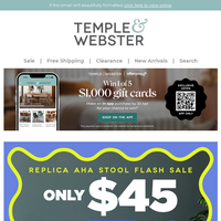 Temple & Webster email thumbnail