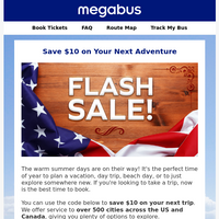 Megabus email thumbnail