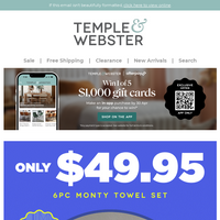 Temple & Webster email thumbnail