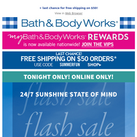 Bath and Body Works email thumbnail