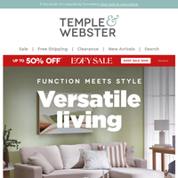 Temple & Webster email thumbnail