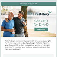 The CBDistillery email thumbnail