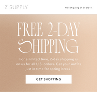 Z SUPPLY email thumbnail