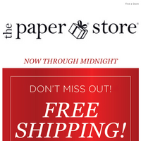 The Paper Store email thumbnail