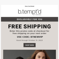 B.Tempt'd email thumbnail