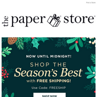 The Paper Store email thumbnail