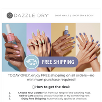 Dazzle Dry email thumbnail