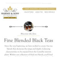 Harney & Sons Fine Teas email thumbnail