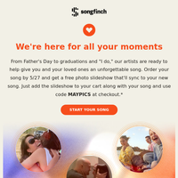 Songfinch email thumbnail