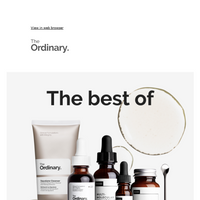 The Ordinary email thumbnail