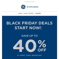 GE Appliances email thumbnail