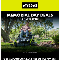 RYOBI Tools email thumbnail