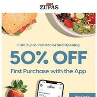 Cafe Zupas email thumbnail