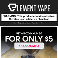 Element Vape email thumbnail