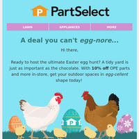 PartSelect.com email thumbnail