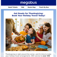 Megabus email thumbnail