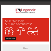 Loganair email thumbnail