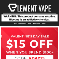 Element Vape email thumbnail