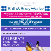 Bath and Body Works email thumbnail