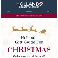 Hollands Country Clothing email thumbnail