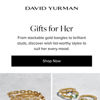 David Yurman email thumbnail