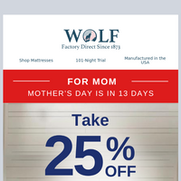 Wolf Mattress email thumbnail