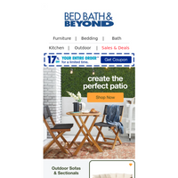 Bed Bath and Beyond email thumbnail