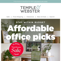 Temple & Webster email thumbnail