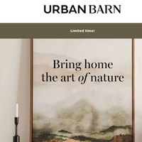 Urban Barn email thumbnail