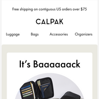 CALPAK email thumbnail