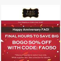 FAO Schwarz email thumbnail