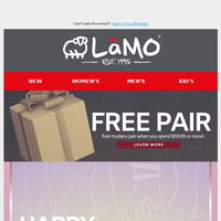 Lamo Footwear email thumbnail