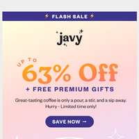 Javy Coffee email thumbnail