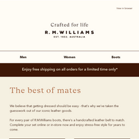 R.M.Williams Australia email thumbnail