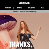 Black Milk Clothing email thumbnail