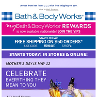 Bath and Body Works email thumbnail