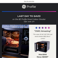 GE Appliances email thumbnail