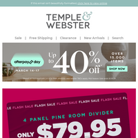 Temple & Webster email thumbnail