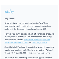 Cloudy email thumbnail