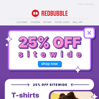 Redbubble email thumbnail