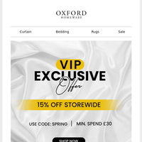 Oxford Homeware email thumbnail