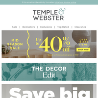 Temple & Webster email thumbnail