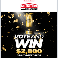 Nutrition Warehouse email thumbnail