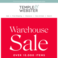 Temple & Webster email thumbnail