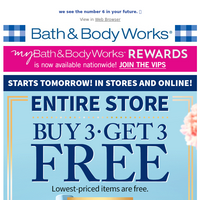 Bath and Body Works email thumbnail