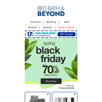 Bed Bath and Beyond email thumbnail