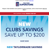 PGA TOUR Superstore email thumbnail