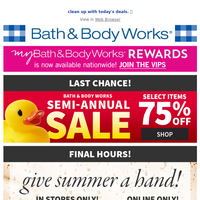 Bath and Body Works email thumbnail